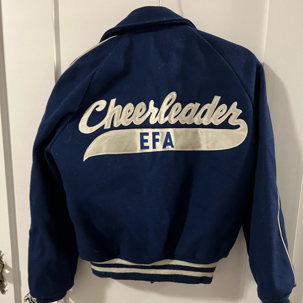 Vintage Varsity High School Cheerleader Jacket. Size … Gem